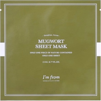 I'm From Mugwort Sheet Mask - Успокояваща Маска с Извлек от Лековитна Череда 1бр/23мл