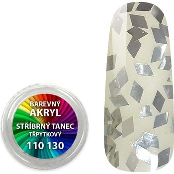 Expa nails akryl pudr třpytkový stříbrný tanec 4 ml