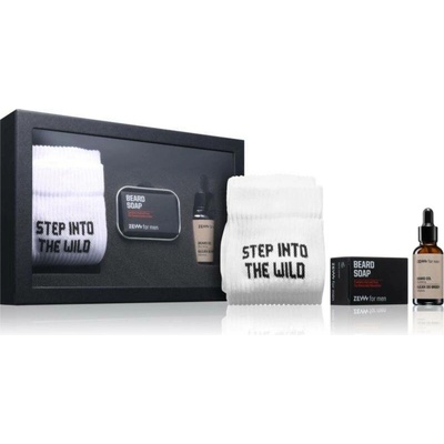 Zew For Men Wild Lumberjack Beard Oil hydratační olej 30 ml + Zew For Men Beard Soap mýdlo na vousy 85 ml + Zew For Men Socks Wilkd ponožky 1 pair kosmetická sadasada – Hledejceny.cz