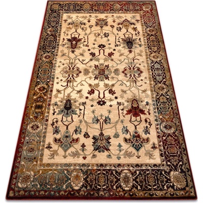 Nej-koberce Polonia Bodrum Ornament rám světlý rubín