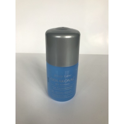 Jenny Lane modrý odlakovač na nehty bez acetonu s norkovým olejem 120 ml
