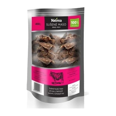 Nativia Sušené hovězí maso pochoutka 400 g