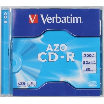 Verbatim CD-R 700MB 52x, AZO, jewel, 1ks (43326)