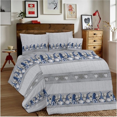 Mondo Italia bavlna obliečky Škriatkovia modrí Made in Italy Modrá 70x90/ 140x200