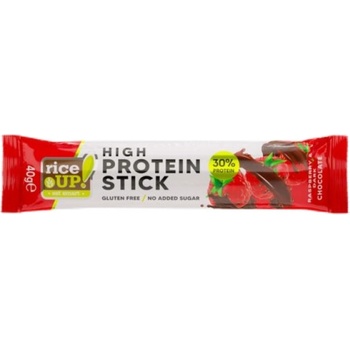 Image 1 of RiceUP! Hi Protein Stick | No Added Sugar [15 x 40 грама] Тъмен шоколад с малина