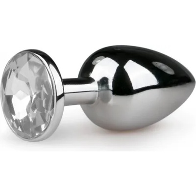 Loving Joy Метален анален разширител в сребристо с кристал Precious S