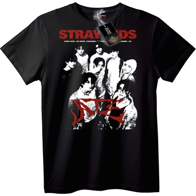 NOONEBRAND Тениска Stray Kids Брокат - S, White