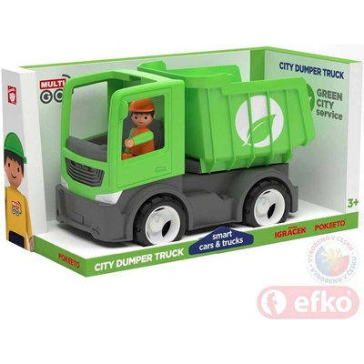 Efko IGRÁČEK MultiGO CITY auto sklápěčka zelená s řidičem