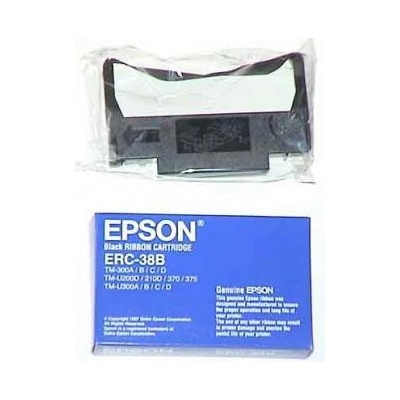 Epson originál páska do pokladne, C43S015374, ERC 38, čierna, Epson TM-300, U 375, U 210, U 220