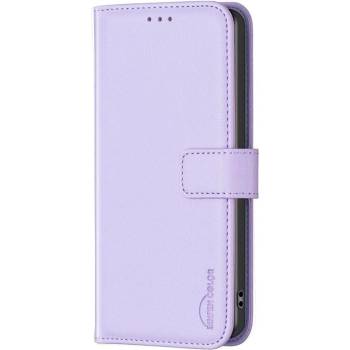 GKK Кожен Калъф с Джобове за Honor X6b, Wallet Book Case, Лилав (5966011125172)