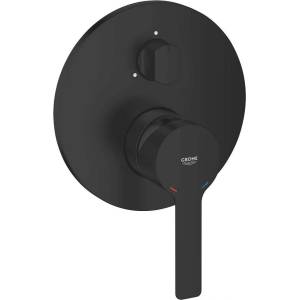 GROHE Lineare New - Вградена батерия за 3 уреда, матово черна 240952431 (240952431)