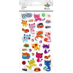 TITANUM Stickers convex cats 31pcs