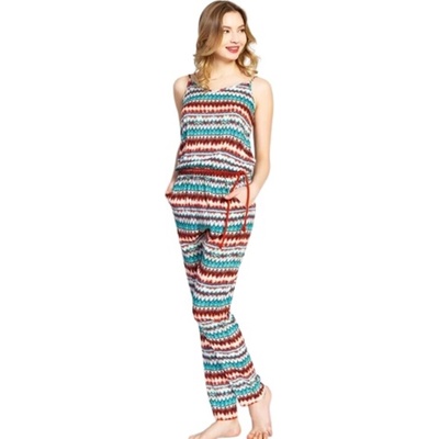 Дамски гащеризон с красив шарен десен