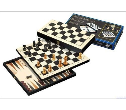 Šachy & dáma & backgammon cestovní