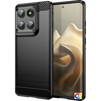 Motorola Edge 60 Pro 5G Удароустойчив Carbon Fiber Калъф и Протектор