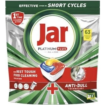 Jar Platinum Plus All In One Kapsle Do Myčky Lemon 63 ks