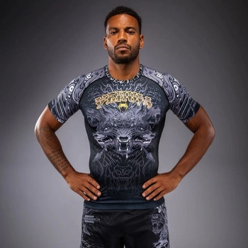 Image 1 of VENUM Рашгард Venum Wolf Atak Short Sleeve Rashguard - Black/Grey - S