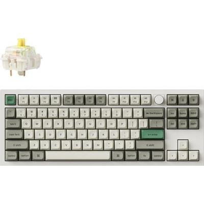 Keychron Q3 Max 80% TKL Gateron Jupiter Banana Switch Shell White Q3M-P4