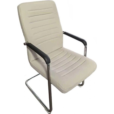 RFG Посетителски стол RFG Sit M, екокожа, метална основа, до 120 kg, бежов, 2 б (4010100522)