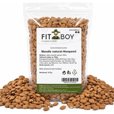 FITBOY Mandle natural Nonpareil 5000 g