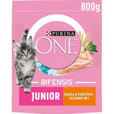 Purina ONE Junior s kuracím a celozrnnými obilninami 800 g