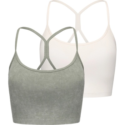 Slazenger Bra Tank Womens - Green/Sugar