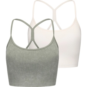 Slazenger Bra Tank Womens - Green/Sugar