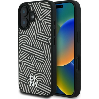 DKNY PU кожа с кръстосана шарка Magsafe заден капак за iPhone 16 слонова кост DKNY | Lilav | МЪЖЕ | UNI