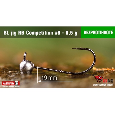 NASTRAHY.cz Bezprotihrotý Jig RB Competition #6 Strong 19 mm 0,5 g 5 ks