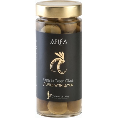 Trésors De Gréce BIO zelené olivy plněné citrónem 290 g – Zboží Dáma