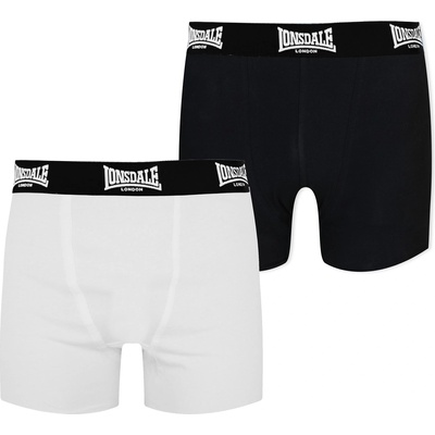 Lonsdale Детски боксерки Lonsdale 2 Pack Trunk Shorts Junior Boys - White/Black