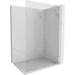 Mexen Lunar L стена за душ Walk-in дясна 70 x 200 см, прозрачна 8 мм, златно четкано - 830L-070-000-55-00-P (830L-070-000-55-00-P)