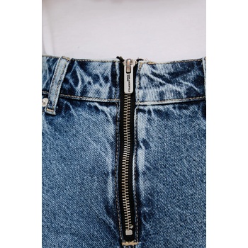 Karl Lagerfeld Jeans Дънков къс панталон Karl Lagerfeld Jeans в синьо с изчистен дизайн с висока талия A2W10042 (A2W10042)