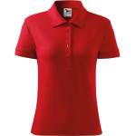 MALFINI Malfini cotton 213 / Дамска поло тениска - червена l (2130715)