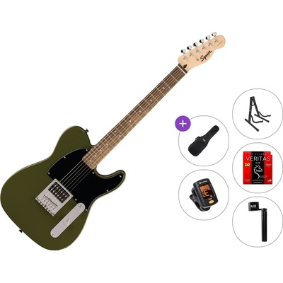 Squier Sonic Esquire H LRL Standard SET Olive Електрическа китара