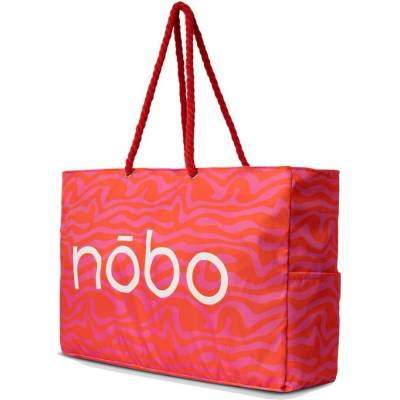 NOBO NOBO Velká dámská plážová taška Joasia růžovo-oranžová