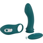 Couples Choice - вибратор 3 в 1 за двойки - регулируем - тюркоаз