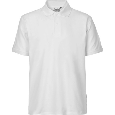 Neutral polokošile O 20080 bio bavlna krátký rukáv pánská Cot-77208000101 bílá