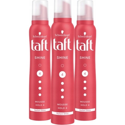 Taft Shine Pěnové tužidlo na vlasy 3x200 ml
