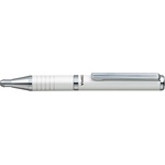 Zebra Химикалка, 0, 24 мм, телескопична, бял металик, zebra "sl-f1", синя 82406-24 (82406-24)
