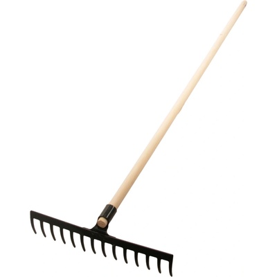 hrábě 14z d.39,5cm ocel S NÁSADOU 150cm PROFI