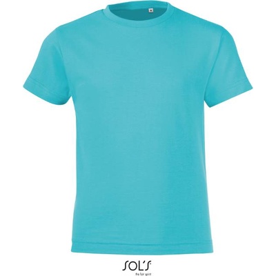 SOL'S regent fit / Детска тениска - атолово синьо 86-94 (25118315982)
