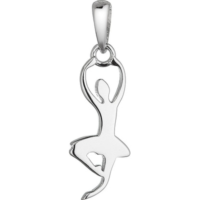 Evolution Group Stříbrný přívěsek baletka 64075