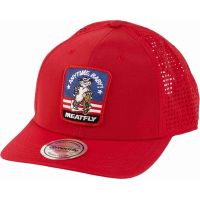 Meatfly Ollie Perfor Cap Red Tomcat Červená