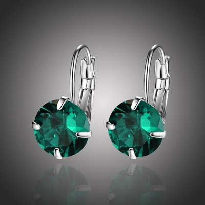 Sisi Jewelry Swarovski Elements Megan Smaragd E1890 Zelená