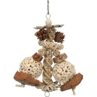 Flamingo Pet Products NV Hračka pták přírodní Ivy 14 x 6 x 24 cm