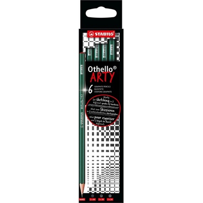 Stabilo tužka grafitová Othello ARTY - 6ks/ mix