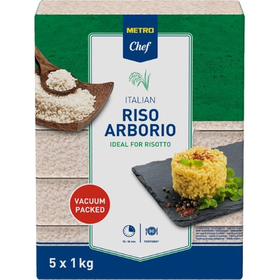 Metro Chef rýže Arborio vacuum 5 x 1 kg