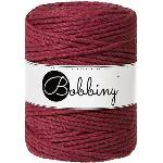 Bobbiny 3PLY Macramé Rope 5 mm 100 m Wine Red юта (TX-E055)