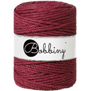 Bobbiny 3PLY Macramé Rope 5 mm 100 m Wine Red юта (TX-E055)